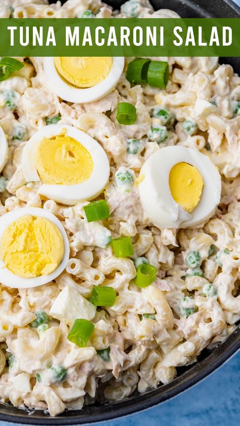 Tuna Macaroni Salad, What Is Healthy Food, Tuna And Egg, I Lost 100 Pounds, Healthy Foods To Make, Tuna Salad Pasta, Macaroni Salad Recipe, Pea Salad, Summer Salad Recipes