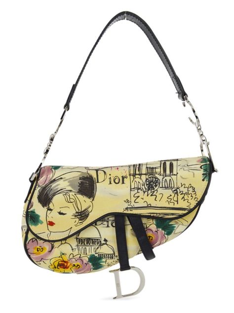 Vintage Dior Saddle Bag, Dior Saddle Bag Aesthetic, Dior Vintage Bag, Vintage Dior Bag, Vintage Designer Bags, Dior Saddle, Dior Fashion, Pretty Bags, Purses Designer