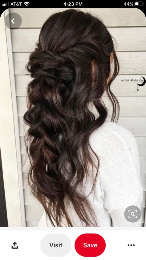 Half Up Half Down Bridesmaid, Hairstyles Photos, Simple Wedding Hairstyles, Long Hair Wedding Styles, Hairdos For Short Hair, Pinterest Hair, Wedding Hair Inspiration, Bridesmaid Hairstyles, Bridal Hair And Makeup