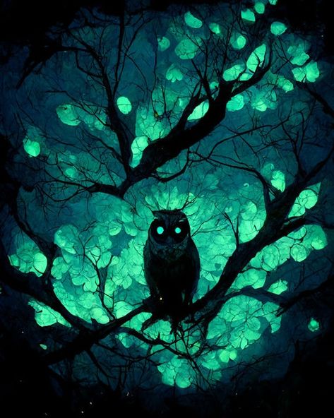 A spooky owl perfect for Halloween. This art is generated by AI MidJourney. You will receive via email the full 1024 x 1280 file to use as you see fit. NOTE: The quality in the preview image is not as clear as the full digital file. Spooky Owl Drawing, Halloween Owl Art, Owl Digital Art, Owls Art, Goldenrod Flower, Halloween Digital Art, Forest Drawing, Black Owl, Halloween Owl