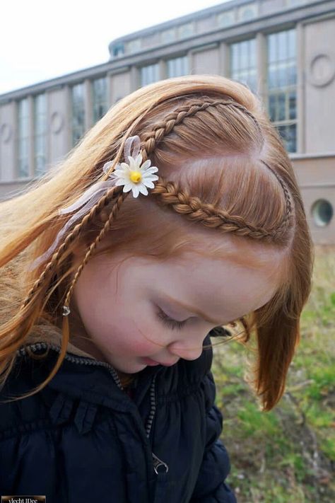 Cute Hairstyles For Medium Hair For Kids, Long Hairstyles For Girls Kids, Valentines Day Hair For Kids, Valentines Hairstyles For Kids, Hairstyles For Easter, Valentine’s Day Hair, Kid Hair Styles, Valentine's Hairstyles, Valentine Hairstyles