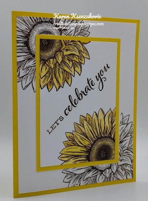 Stampin’ Up! Celebrate Sunflowers Spotlight | Creative Stamping Designs Good Saturday Morning, Team Meeting, Good Saturday, Sunflower Cards, Card Making Ideas, Woman Card, Stamping Up Cards, Fall Cards, Wonderful World