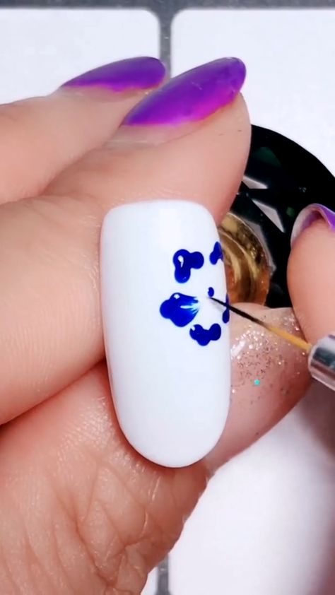 Newest nail designs. Newest Nail Designs, Nail Design Video, Floral Nail Designs, New Nail Designs, Nagel Tips, Purple Nail, Flower Nail Designs, Nail Art Designs Diy, Pretty Nail Art Designs