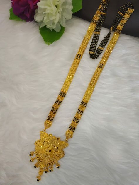 Exclusive gram magsutra design for more whataap or cont our team 9022105107 Laccha Designs, Ganthan Design Gold Long, Ganthan Design, Long Mangalsutra Designs Gold, Gold Jwellary, Long Mangalsutra, Pretty Gold Necklaces, Devotional Topics, Bed Making