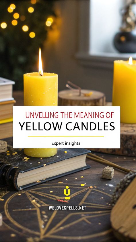 Illuminate your spiritual journey with "Unveiling the Meaning of Yellow Candles: Expert Insights." Discover the symbolism, uses, and powerful energies yellow candles bring to your rituals. Our expert insights offer a deep dive into their meanings, enhancing your practice and understanding. Perfect for those seeking guidance in meditation, manifestation, or energy work, this exploration of yellow candles promises enlightenment and inspiration on your path to spiritual fulfillment. Yellow Candle Meaning, Yellow Candle Spell, Meaning Of Yellow, Spiritual Fulfillment, Candle Meaning, Real Love Spells, Yellow Candles, Love Spell That Work, Energy Work