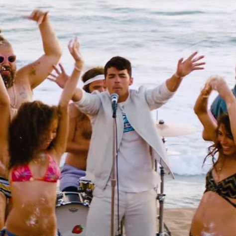 Joe Jonas Loves His "Cake by the Ocean" in DNCE's First Beachy Video Cake By The Ocean, Oceans Song, Are You Not Entertained, Country Pop, Joe Jonas, By The Ocean, Real Life Stories, The Ocean, Art Sketches