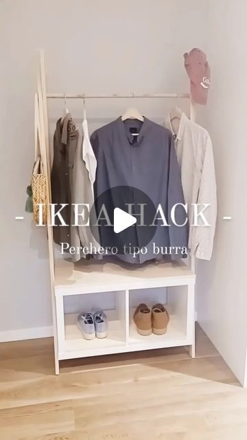 DIY - IKEA Hack on Instagram: "@the.robin.wood shared an IKEA hack: a Nordic-inspired hanging rail coat rack. He creatively transformed a Kallax shelf, enhancing it with elegant pine wood elements. For more ideas and inspiration, be sure to check out the @the.robin.wood page . . . #ikeahack #ikea #ikeahacks #ikeadiy #ikeahome #ikeaideas #ikealover #interiordesign #diy #HomeDecor #diyideas #diyproject #home #HomeDIY #InteriorDesign #HomeOrganization #kallax" Ikea Coat Rack Wall, Kallax Coat Rack, Ikea Coat Rack Entryway, Ikea Kallax Family Coat Locker, Pinning Ikea Coat Rack, Ikea Kallax Family Coat Rack, Kallax Shelf, Diy Ikea Hacks, Ikea Home