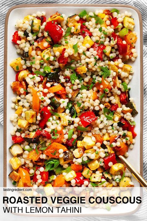 Vegetable Couscous, Easy Mediterranean Diet Recipes, Couscous Recipes, Lake Food Ideas Summer, Food Ideas Summer, Lake Food Ideas, Summer Corn Salad, Roasted Vegetable, Summer Corn