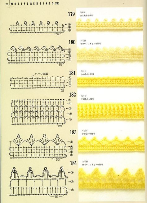 Picot Crochet, Crochet Border Patterns, Confection Au Crochet, Crochet Edging Patterns, Crochet Lace Edging, Crochet Blocks, Crochet Borders, Crochet Diagram, Crochet Chart