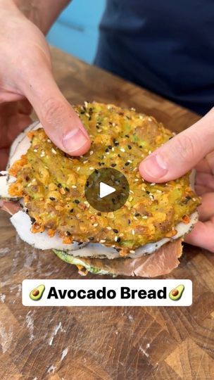 1.2M views · 33K reactions | 🥑Avocado Bread🥑

Recipe: 
2 ripe avocados
2 eggs
2 cups of cheese, not packed 
Everything but the Bagel Seasoning

Add all ingredients (except the seasoning) to a bowl and mash them up together. 
Preheat the oven to 400F 
Put a piece of parchment on a sheet tray and spoon out the avocado mash (this mixture should make 4 pieces of ‘bread’), gently spread it out so it makes 4.5inch circles. 
Bake for about 30 minutes or until golden brown on top and on the bottom. 
Remove, allow to cool and build your sandwich! | Bobby Parrish aka FlavCity | bobbyparrish · Original audio Avocado Bread Recipes, Flav City, Avocado Mash, No Carb Bread, Bobby Parrish, Avocado Bread, Everything But The Bagel Seasoning, South Beach Diet Recipes, Everything But The Bagel