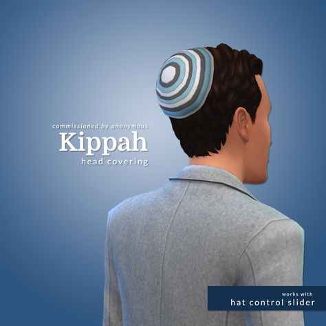 Linzlu's Simblr — Kippah | Head Covering Thank you for this... Maxis Match Hats, Sims Clothes, Play Sims, Sims Building, Sims 4 Dresses, Sims 4 Characters, Solid And Striped, Sims 4 Cas, Sims 4 Game