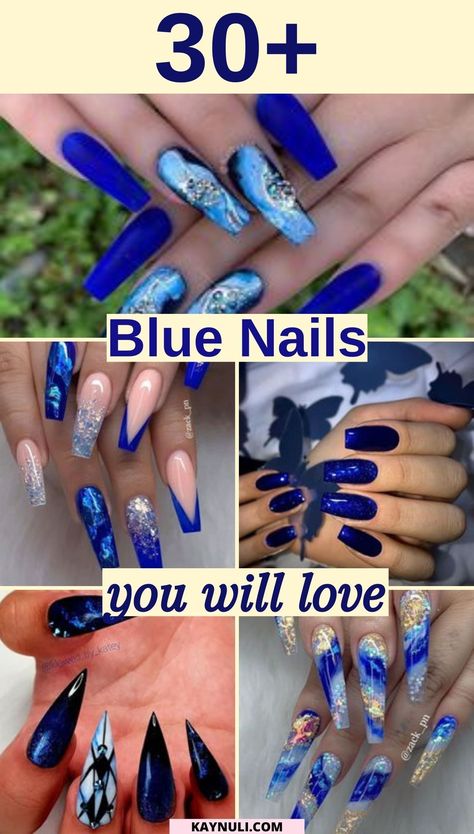 The best dark blue nails and nail polishes. blue nails, blue ombre nails, blue acrylic nails, light blue nails, blue nails designs, dark blue nails, blue coffin nails, blue nails ideas, blue nails polish, blue fingernails, royal blue nails, navy blue nails, dark blue nails acrylic, dark blue nails with designs, dark blue nails with glitter, dark blue nails short, blue nails acrylic, blue nails with design #nailsoftheday #nailstyle #mattenails #colornails #bluenails #nails Blue Fingernails Designs, Navy Blue Stiletto Nails, Indigo Blue Nails, Navy Blue Ombre Nails, Electric Blue Nails Acrylic, Sapphire Nails Design, Dark Blue Ombre Nails, Blue Stiletto Nails Design, Blue Coffin Nail Ideas