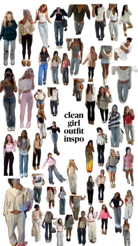 Clean girl outfits Clean Girl Fall Outfits, Clean Girl Fits, Clean Girl Outfits, Clean Girl Outfit, Fashion Tricks, Xmas Wishlist, Girls Fall Outfits, Rory Gilmore, Clean Girl