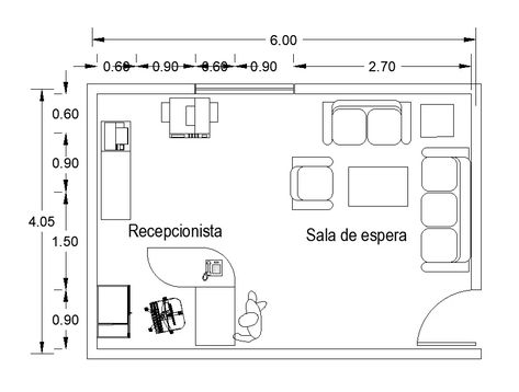 6x4m auto agency office room plan is given in this Autocad drawing file. The length and breadth of the office plan is 6m and 4m respectively. Floor Plan Office Layout, Architects Office Plan, Drawing Room Plan, Architect Office Plan, Small Office Space Plan, Office Floor Plan Layout, Office Layout Plan Small, Office Plan Layout, Reception Floor Plan