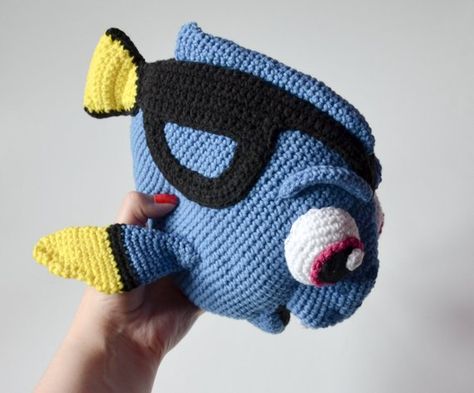 Fish From Finding Nemo, Movie Crochet, Dory Fish, Crochet A Bear, Boy Crochet Patterns, Bear Ideas, Cutest Crochet, Crochet Fish, Confection Au Crochet