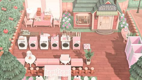 Fun Pink Island Design Ideas For Animal Crossing: New Horizons – FandomSpot Paths Acnh, Acnh Sanrio, Acnh Themes, Pink Gaming Setup, Acnh Layout, Island Remodel, Island Design Ideas, Desk Pink, Pink Switch