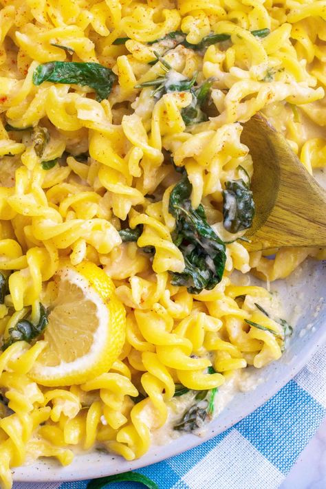 Lemon Pasta With Sage And Spinach - Written By Vegan Sage Vegan Recipes, Pasta With Sage, Lemon Sage Pasta, Vegan Sage Recipes, Gluten Free Tortellini, Sage Pasta, Amazing Pasta, Avocado Pesto Pasta, Sage Recipes