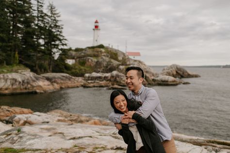 Lighthouse Park Vancouver Engagement, Lighthouse Park Vancouver, Vancouver Engagement Photos, Prenup Shoot, Orlando Theme Parks, Park Engagement Photos, Photoshoot Locations, Vancouver Wedding Photographer, Couple Shots