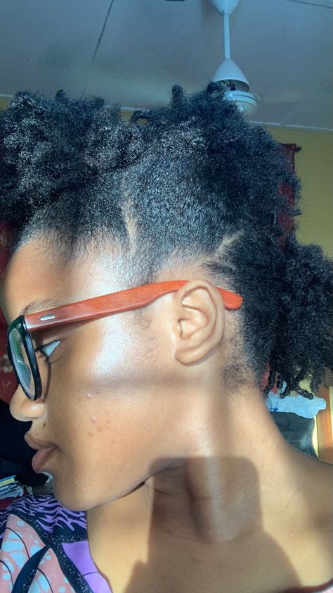 hairstyles for natural hair type 4c, hairstyles for short hair, short hairstyles for natural hair Short Hairstyles For Natural Hair, Afro Mohawk, Hairstyles For Natural Hair, Type 4c Hairstyles, Short Natural Curly Hair, Cute Hairstyles For School, Really Short Hair, Cute Simple Hairstyles, Very Short Hair