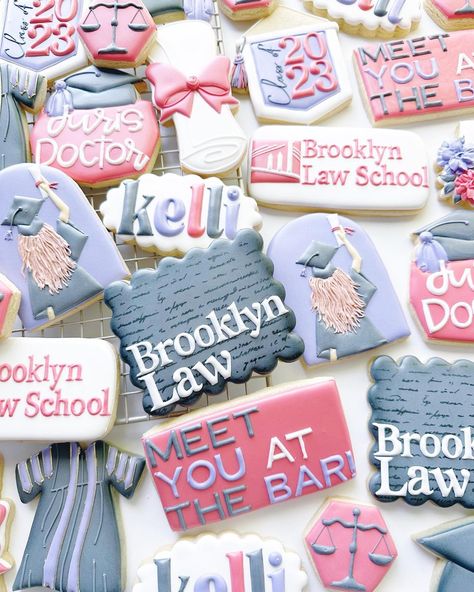 Law School Graduation Party, Law School Life, Law School Graduation, Graduation Party Planning, Graduation Cookies, Bar Black, Graduation Photoshoot, Cookie Inspiration, Congrats Grad