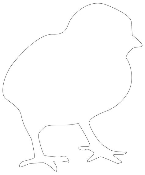 Chick Outline - Black & White Chicken Quilt Pattern Chicken Outline, Printable Farm Animals, Animals Together, Elephant Outline, Bird Outline, Animal Outline, Chicken Quilt, Animal Templates, Animal Shapes