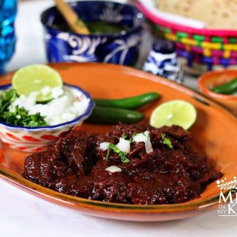 Red beef barbacoa recipe Barbacoa Authentic, Authentic Barbacoa Recipe, Authentic Barbacoa, Mexican Barbacoa Recipe, Mexico In My Kitchen, Beef Barbacoa, How To Make Flour, Barbacoa Recipe, Recipes With Flour Tortillas