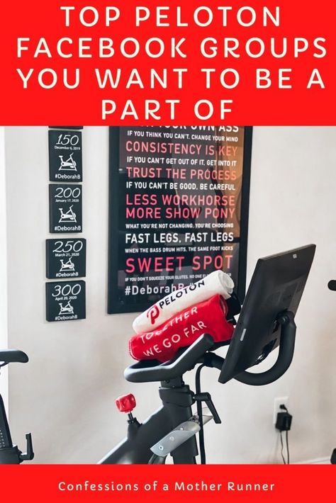 Top Peloton Facebook Groups you want to be a part of Mother Runner, Peloton Bike, Motivational Decor, Foam Rolling, Fitness Ideas, Runner Girl, Staying Healthy, Facebook Groups, Living Tips