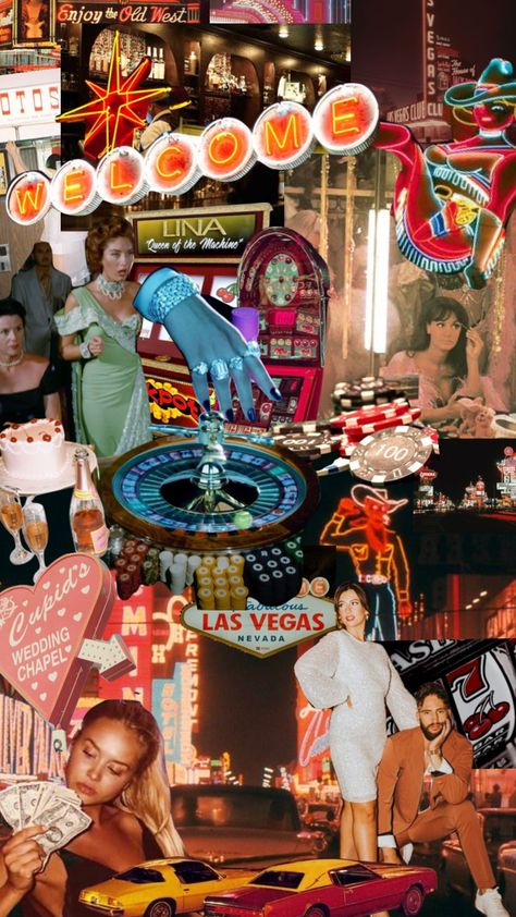 What happens in Vegas stays in Vegas 🎰 #vegas #vintage #collage #neon Old School Vegas Fashion, Vegas 70s Aesthetic, Vintage Vegas Decor, Fear And Loathing In Las Vegas Aesthetic, Vintage Vegas Aesthetic, Fear And Loathing In Las Vegas, Old School Vegas, Vegas Aesthetic, Vegas Vintage