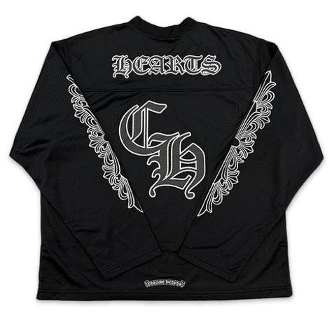 Authentic, Brand New With Tags. Description Chrome Hearts Sports Mesh Long Sleeve Warm Up Jersey “Black” Made In U.S.A. Please See Details In The Pictures. Hearts Clothes, Chrome Hearts Shirt, Heart Clothes, Mesh Long Sleeve, Chrome Hearts, Seventeen, Long Sleeve Tees, Product Description, Man Shop