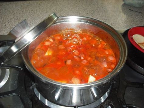 This stew was made by my mother to feed our unusually large family. It became a favorite of my husband and children. I have been able to reduce the fat by changing beef hot dogs to turkey franks. Great meal addition, especially on cold days. (My kids used to ask for it even in Summer)My mother used to call this the husband catching stew Many have turned their noses up because of the name or simple ingredients...until the try a bowl full! Hot Dog Stew, Hot Dog Stew Recipe, Stew Recipes Crockpot, Hot Pot Recipe, Beef Hot Dogs, Recipe Details, Crockpot Recipes Slow Cooker, Chili Recipes, Stew Recipes