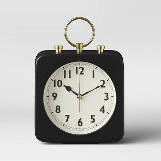 Traditional : Mantle Clocks & Table Clocks : Target Nightstand Accessories, Analog Alarm Clock, Vintage Alarm Clocks, Analog Clock, Bedroom Desk, Table Clocks, Tabletop Clocks, Vintage Style Rings, Mantle Clock