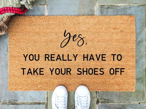 Shoes Off Sign, Clean Room Checklist, Remove Your Shoes, Room Checklist, African Interior Design, Funny Shower Curtains, Doormat Funny, African Interior, Front Door Mat