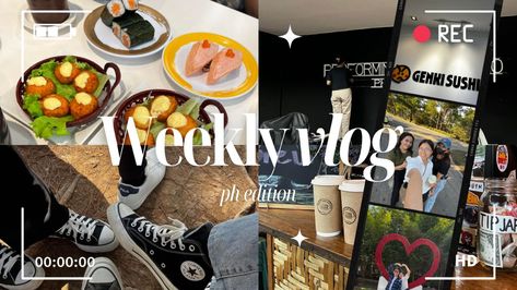 Weekly vlog by Dear Carissa, a Filipino lifestyle vlogger who shares her latest adventures and tips on fashion, beauty, food, and travel. #dearcarissa #vlogger #lifestyle #fashion #beauty #food . #Road_Trip_Coffee #Thumbnails_For_Youtube #Coffee_Friends #Weekly_Vlog Youtube Thumbnail Vlog, Vlog Thumbnail Ideas, Vlogger Lifestyle, Vlogger Aesthetic, Road Trip Coffee, Thumbnail Youtube Inspiration, Vlog Thumbnail, Thumbnails For Youtube, Yt Ideas