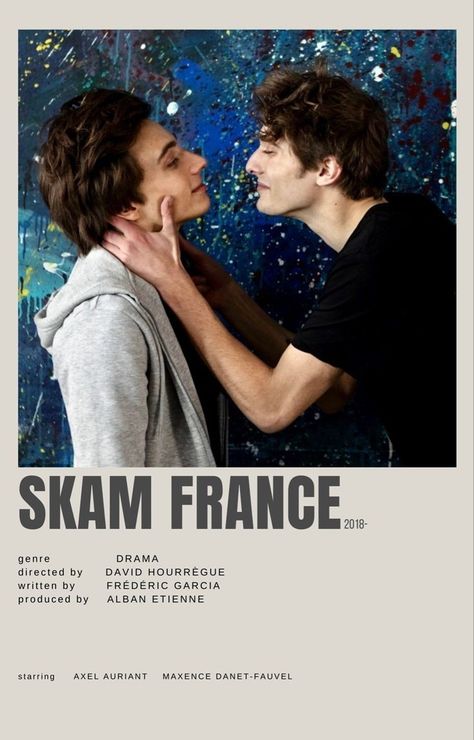 Skam France Poster, Elliot Skam France, Skam France Elliot And Lucas, Queer Cinema, Indie Movie Posters, France Poster, Skam France, Movies To Watch Teenagers, Iconic Movie Posters