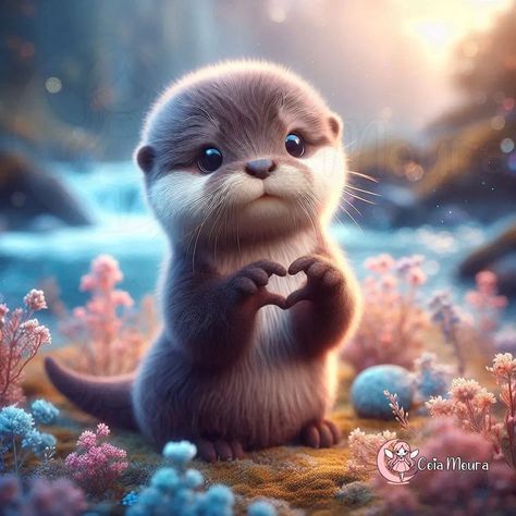 Love You Cute Pictures, Ava Marie, Baby Tigers, Animal Hugs, Otters Cute, Beauty Of Simplicity, Baby Otters, Lovely Pictures, Cute Small Animals