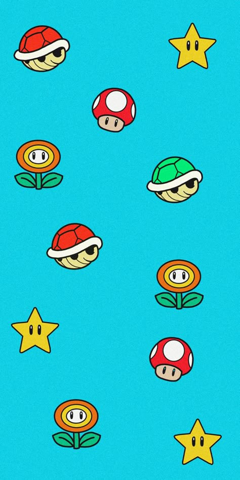 Super Mario Wallpaper Iphone, Mario Wallpaper Aesthetic, Super Mario Aesthetic, Super Mario Pattern, Super Mario Bros Wallpaper, Mario Bros Wallpaper, Mario Background, Mario Aesthetic, Super Mario Wallpaper