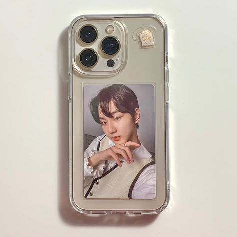 please do not repost w/o permission ♡ enhypen, kpop, phone case decoration, iphone 13 pro, photocard, jungwon Enhypen Phone Case, Korean Phone Cases, Korean Phones, Clear Phone Case Design, Kpop Phone Cases, Diy Phone Case Design, Vintage Phone Case, Edit Settings, Enhypen Wallpaper