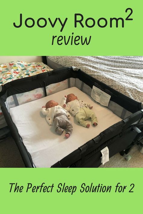 Joovy Room2 Review: The Perfect Sleep Space for Twins Twins Sleeping Together, Twin Baby Beds, Triplets Bedroom, Twin Baby Rooms, Twin Cribs, Bed Extension, Sleeping Twins, Parents Room, Travel Crib