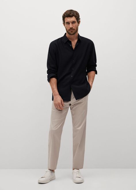 Casual Shirts Outfit, Black Shirt Outfits, Mens Work Outfits, Mens Smart Casual Outfits, Mens Business Casual Outfits, Shirt Outfit Men, Minimalist Fashion Men, Classy Outfits Men, Outfit For Men