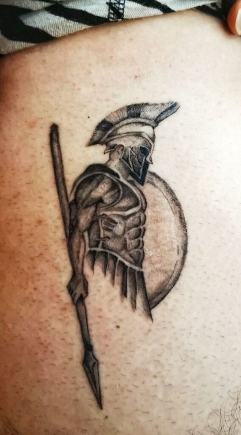 Spartan Tattoo Small, Simple Spartan Tattoo, Spartan Soldier Tattoo, Small Warrior Tattoo, Greek Spartan Tattoo, Greek Soldier Tattoo, Spartan Helmet Tattoo Design, Sparta Tattoo Design, Gladiator Helmet Tattoo