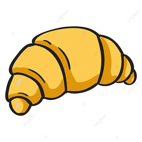 Pastry Art Drawing, Croissant Clipart, Pastry Drawing, Pastries Drawing, Croissant Png, Croissant Drawing, Croissant Illustration, Wheat Art, Wheat Vector