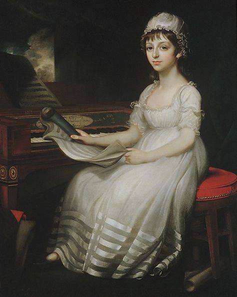 Portrait of a Young Woman  Mather Brown  (American, Boston, Massachusetts 1761–1831 London)  Date: 1801 Regency Paintings, Regency Portraits, Empire Fashion, Interior Paintings, Francisco Goya, Regency Fashion, Regency Dress, Regency Period, Era Fashion