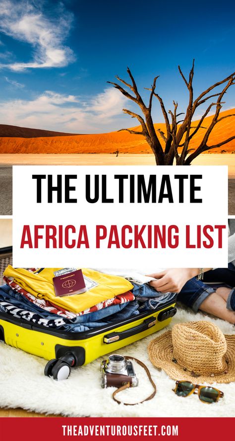 South Africa Packing List, Safari Packing List, Africa Mission Trip, South Africa Road Trips, Africa Safari Clothes, Africa Packing List, What To Bring Camping, Travel To Africa, Road Trip Accessories