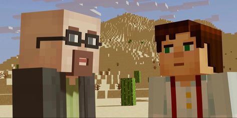 jesse and walter white meet up in minecraft story mode Jesse And Walter White, Jesse Mcsm, Memes God, Minecraft Story Mode, Minecraft Steve, Lgbtq Funny, Cant Take Anymore, Walter White, Minecraft Fan Art