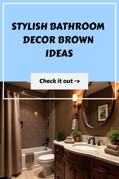 Stylish Bathroom Decor Brown Ideas British Colonial Decor Bathroom, Brown Bathroom Tile Ideas, Brown Bathroom Tile, Tuscany Bathroom, Spa Bathroom Decor Ideas, Brown Bathrooms, Dark Brown Bathroom, Bathroom Decor Brown, Stylish Kitchen Decor