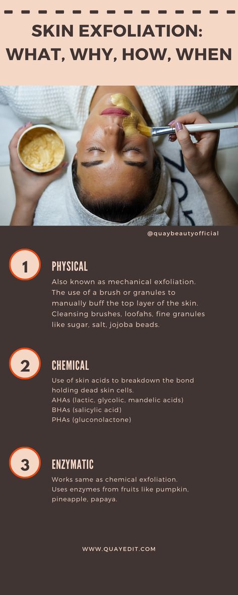 The different ways to exfoliate the skin.  What is exfoliation? Is exfoliating skin necessary? How to exfoliate? Benefits of skin exfoliation.. Learn why you need to exfoliate and how to exfoliate your skin.         #skincare #exfoliate #clearskin #howtoexfoliate #skincaretips #acne #breakouts #winterskincare #pimple #chemicalexfoliation #physicalexfoliation #chemicalpeel #facialexfoliation #howtogetclearskin. Aesthetician School, Exfoliation Benefits, Organised Mum, Skincare Guide, Skin Facts, Chemical Exfoliation, Improve Nutrition, Face Tips, Beauty Tips For Glowing Skin