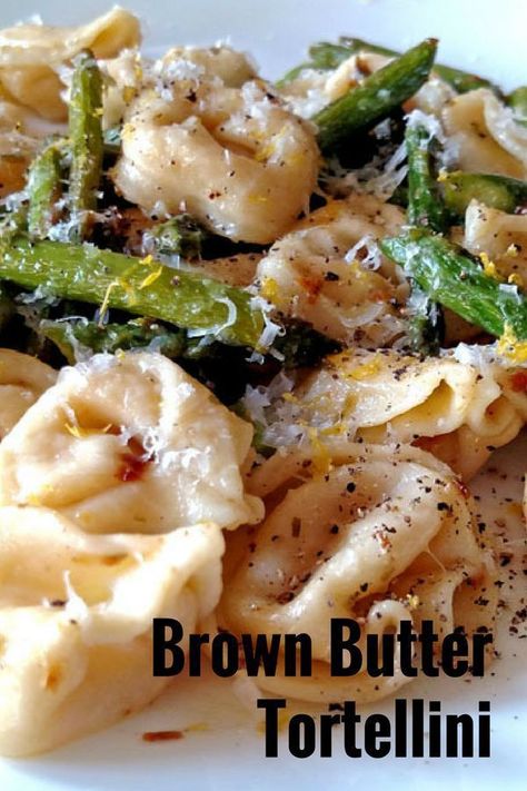 Butter Tortellini, Pasta Tortellini, Asparagus Garlic, Mountain Kitchen, Spring Pasta, Garlic Recipe, Tortellini Recipes, Butter Pasta, Meatless Monday Recipes