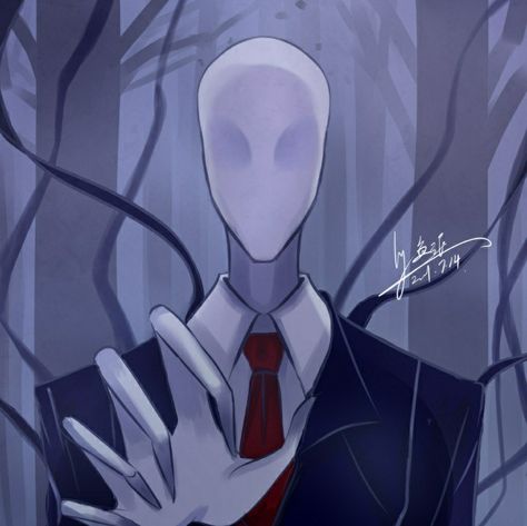 Slenderman Fanart Cute, Slenderman Funny, Slenderman Pfp, Slenderman Fanart, Slender The Arrival, Slender Brothers, Creepypasta Slenderman, Pasta Art, Chibi Girl Drawings