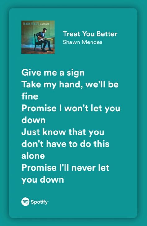 Treat You Better Lyrics, Music Lyrics Quotes, Give Me A Sign, Shawn Mendes Lyrics, Tiktok Ideas, Song Lyric Quotes, Music Quotes Lyrics, Lyrics Quotes, Treat You