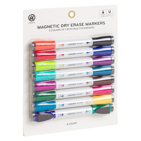 PRICES MAY VARY. Behold! The perfect dry-erase markers for those who thrive on being organized; This set includes 8 double-ended markers Their double-ended design provides versatility while you write memos, appointments, project notes and more; Color code with a 16 different ink colors including magenta, aqua, lime green, orange and more Each marker in this set features quality, non-toxic, low odor ink that is easily wiped away with the felt erasers built into their caps Want to keep your marker Being Organized, Dry Erase Markers, Erasers, Color Code, Dry Erase, Ink Color, Green Orange, 2nd Grade, Lime Green